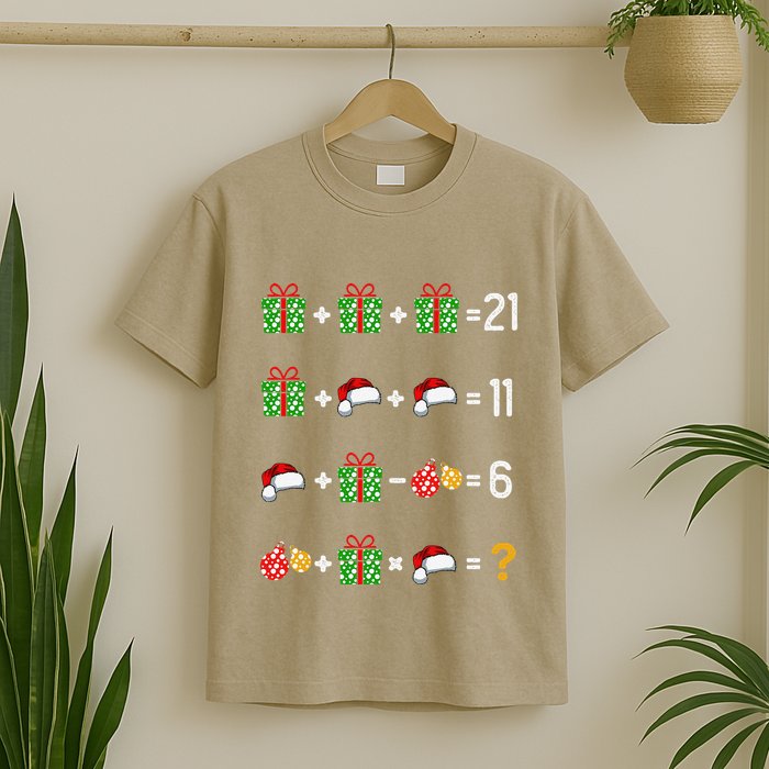Funny Math Teacher Order Of Operations Quiz Xmas T-Shirt