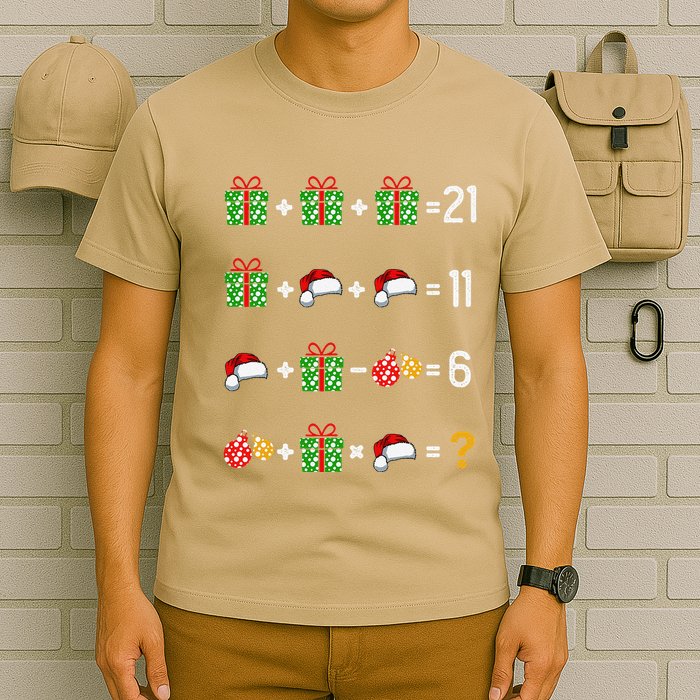 Funny Math Teacher Order Of Operations Quiz Xmas T-Shirt
