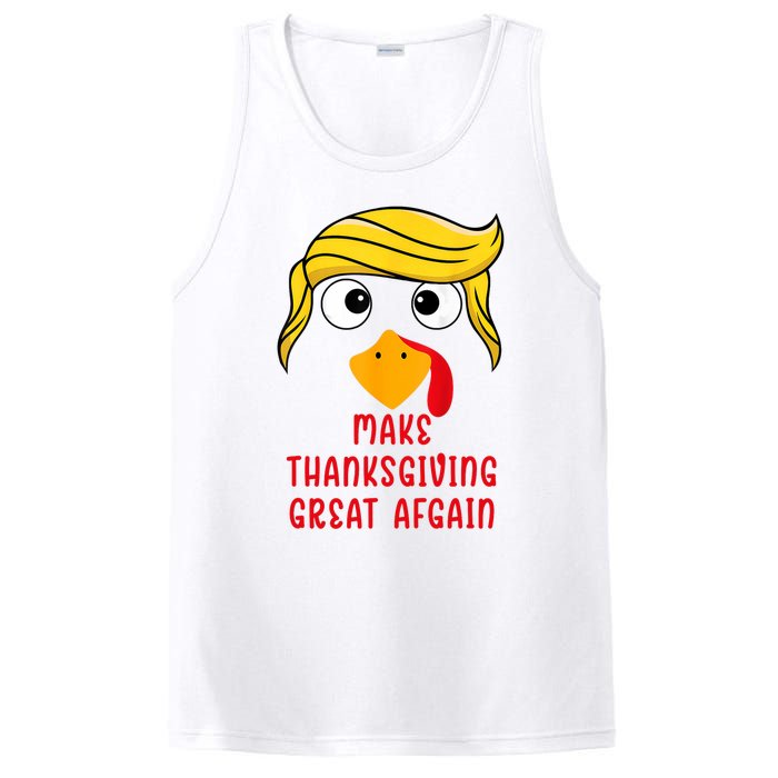 Funny Make Thanksgiving Great Again Trump Turkey PosiCharge Competitor Tank