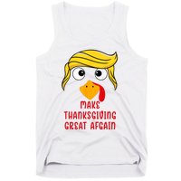 Funny Make Thanksgiving Great Again Trump Turkey Tank Top