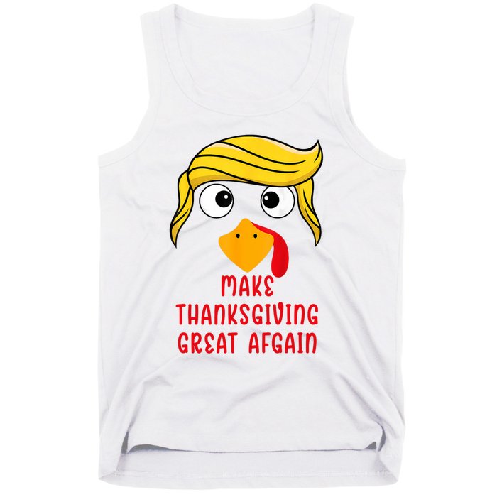 Funny Make Thanksgiving Great Again Trump Turkey Tank Top