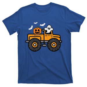 Funny Monster Truck Ghost Pumpkin Halloween Costume T-Shirt