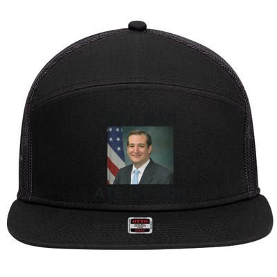 Funny Meme Ted Cruz This Man Ate My Son Parody 7 Panel Mesh Trucker Snapback Hat