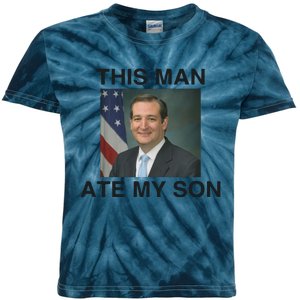 Funny Meme Ted Cruz This Man Ate My Son Parody Kids Tie-Dye T-Shirt