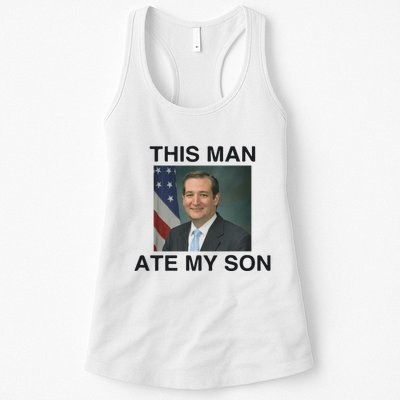 Funny Meme Ted Cruz This Man Ate My Son Parody Womens Tank Top