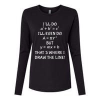 Funny Math Teacher Joke Quote Womens Cotton Relaxed Long Sleeve T-Shirt