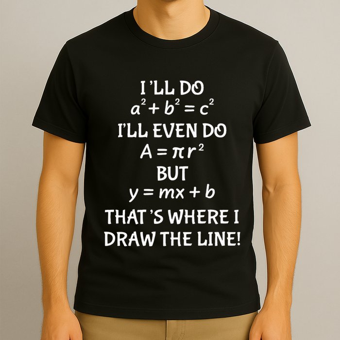 Funny Math Teacher Joke Quote T-Shirt