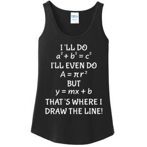 Funny Math Teacher Joke Quote Ladies Essential Tank