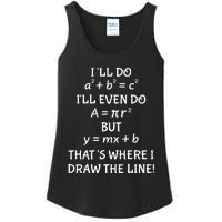 Funny Math Teacher Joke Quote Ladies Essential Tank