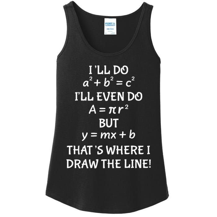 Funny Math Teacher Joke Quote Ladies Essential Tank