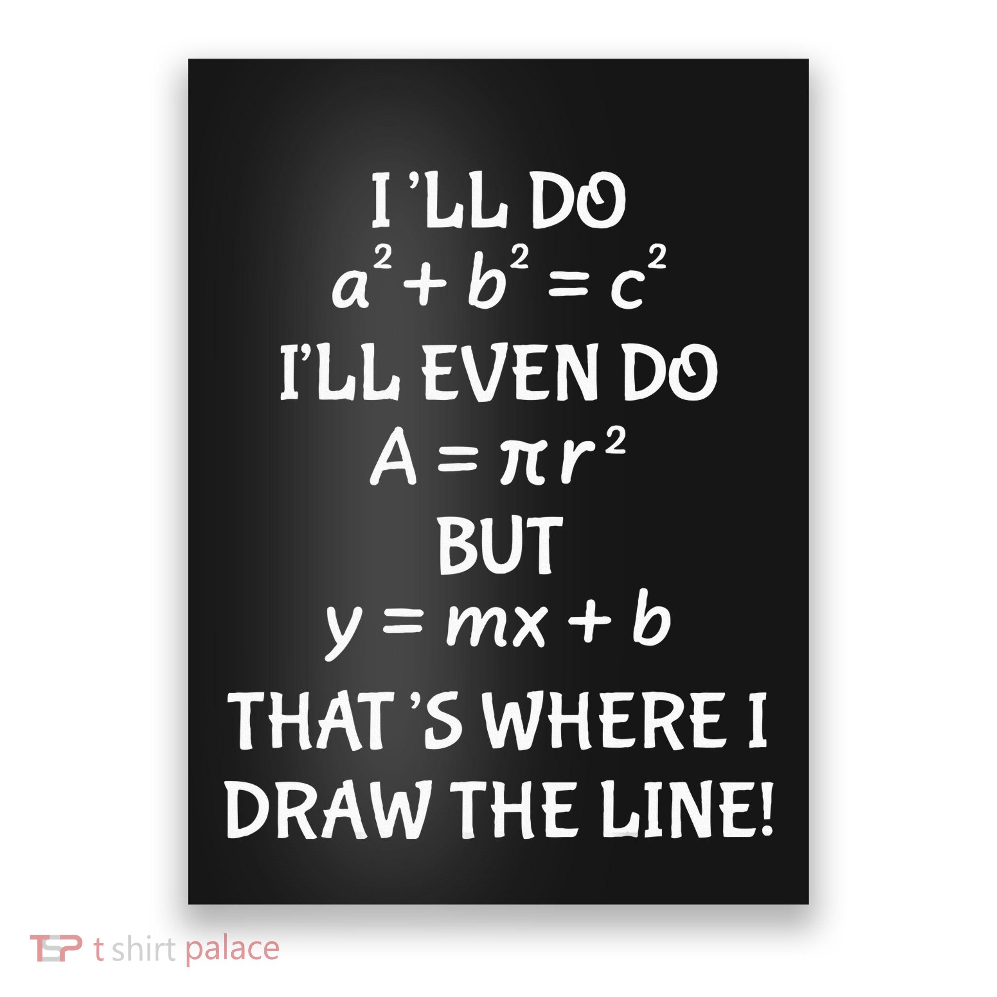 Funny Math Teacher Joke Quote Poster
