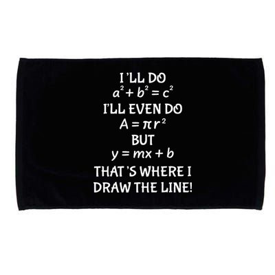 Funny Math Teacher Joke Quote Microfiber Hand Towel