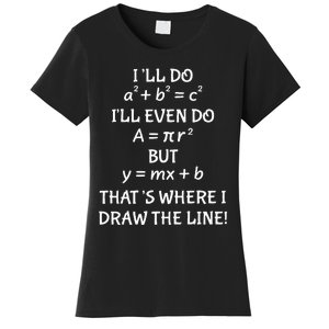 Funny Math Teacher Joke Quote Women's T-Shirt