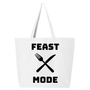 Feast Mode Thanksgiving Holiday Dinner Gift 25L Jumbo Tote