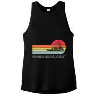 Ferroequinologist Model Train Enthusiast Railroading Railfan Ladies PosiCharge Tri-Blend Wicking Tank
