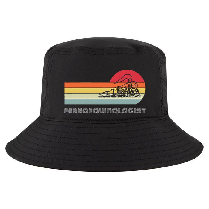 Ferroequinologist Model Train Enthusiast Railroading Railfan Cool Comfort Performance Bucket Hat