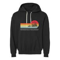 Ferroequinologist Model Train Enthusiast Railroading Railfan Garment-Dyed Fleece Hoodie