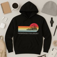 Ferroequinologist Model Train Enthusiast Railroading Railfan Hoodie