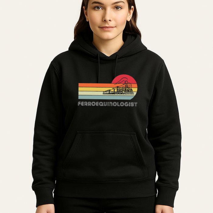 Ferroequinologist Model Train Enthusiast Railroading Railfan Hoodie