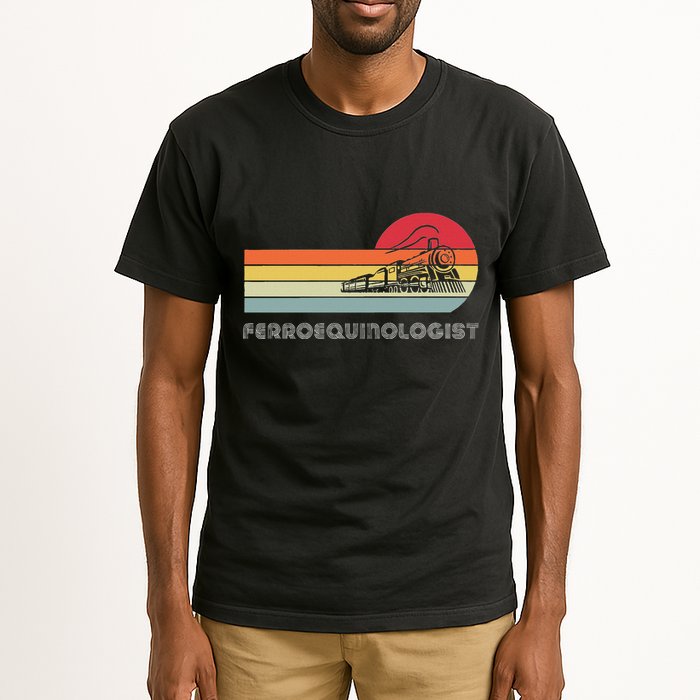 Ferroequinologist Model Train Enthusiast Railroading Railfan Tall T-Shirt