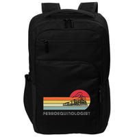 Ferroequinologist Model Train Enthusiast Railroading Railfan Impact Tech Backpack