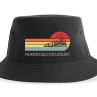 Ferroequinologist Model Train Enthusiast Railroading Railfan Sustainable Bucket Hat