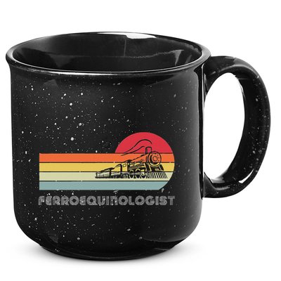 Ferroequinologist Model Train Enthusiast Railroading Railfan 15oz Campfire Ceramic Mug