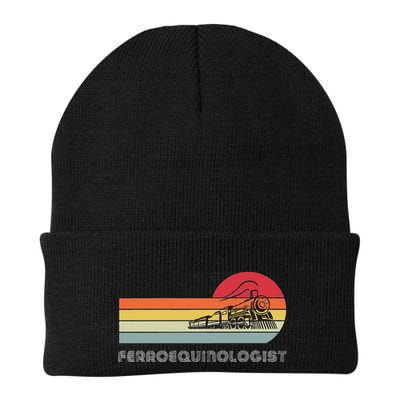 Ferroequinologist Model Train Enthusiast Railroading Railfan Knit Cap Winter Beanie