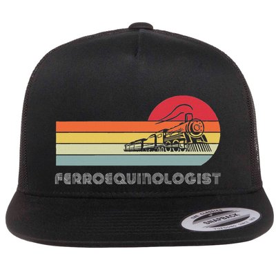 Ferroequinologist Model Train Enthusiast Railroading Railfan Flatbill Hat
