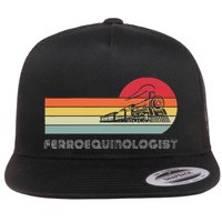 Ferroequinologist Model Train Enthusiast Railroading Railfan Flatbill Hat