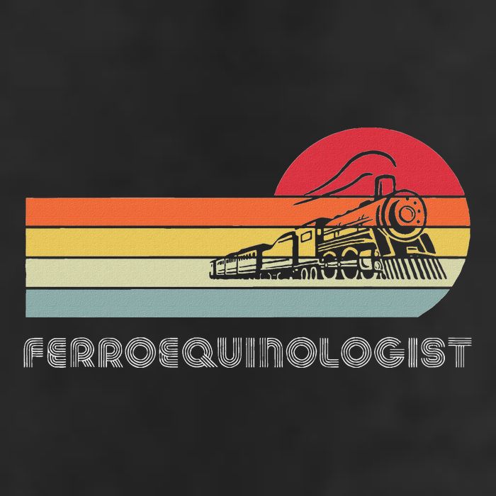Ferroequinologist Model Train Enthusiast Railroading Railfan Crop Fleece Hoodie