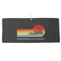 Ferroequinologist Model Train Enthusiast Railroading Railfan Large Microfiber Waffle Golf Towel
