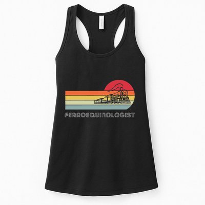 Ferroequinologist Model Train Enthusiast Railroading Railfan Womens Tank Top