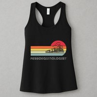 Ferroequinologist Model Train Enthusiast Railroading Railfan Womens Tank Top