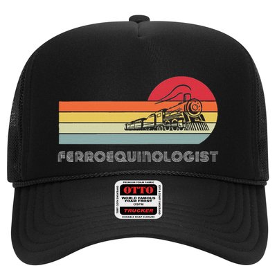 Ferroequinologist Model Train Enthusiast Railroading Railfan Trucker Hat