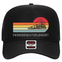 Ferroequinologist Model Train Enthusiast Railroading Railfan Trucker Hat