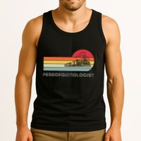 Ferroequinologist Model Train Enthusiast Railroading Railfan Tank Top