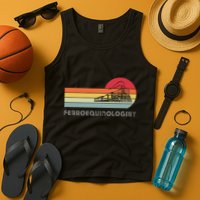 Ferroequinologist Model Train Enthusiast Railroading Railfan Tank Top