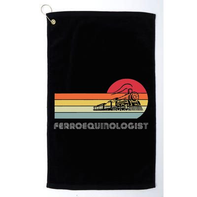 Ferroequinologist Model Train Enthusiast Railroading Railfan Golf Towel