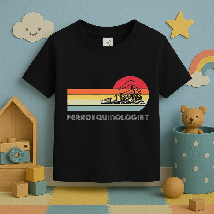 Ferroequinologist Model Train Enthusiast Railroading Railfan Toddler T-Shirt