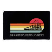Ferroequinologist Model Train Enthusiast Railroading Railfan Microfiber Hand Towel