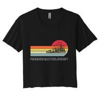 Ferroequinologist Model Train Enthusiast Railroading Railfan Crop Top