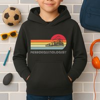 Ferroequinologist Model Train Enthusiast Railroading Railfan Kids Hoodie