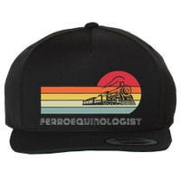 Ferroequinologist Model Train Enthusiast Railroading Railfan Wool Snapback Cap