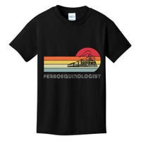 Ferroequinologist Model Train Enthusiast Railroading Railfan Kids T-Shirt