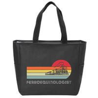 Ferroequinologist Model Train Enthusiast Railroading Railfan Zip Tote Bag