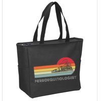 Ferroequinologist Model Train Enthusiast Railroading Railfan Zip Tote Bag