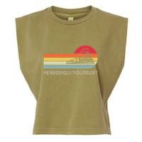 Ferroequinologist Model Train Enthusiast Railroading Railfan Garment-Dyed Women's Muscle Tee
