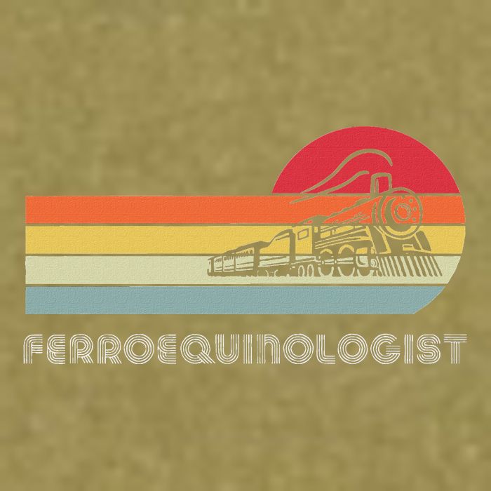 Ferroequinologist Model Train Enthusiast Railroading Railfan Garment-Dyed Women's Muscle Tee