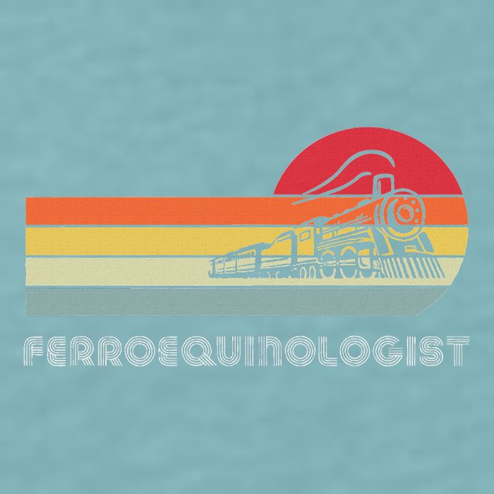 Ferroequinologist Model Train Enthusiast Railroading Railfan Sueded Cloud Jersey T-Shirt